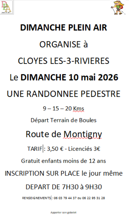 Randonnée Cloyes