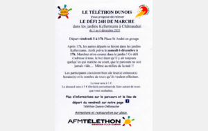 Défi 24h marche pour le Téléthon dunois