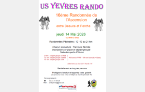 Rando de l'ascension à Yèvres